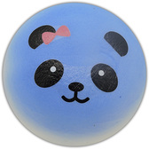 Kawaii Squishies - Panda Bun with Bow - Blue - Jumbo
